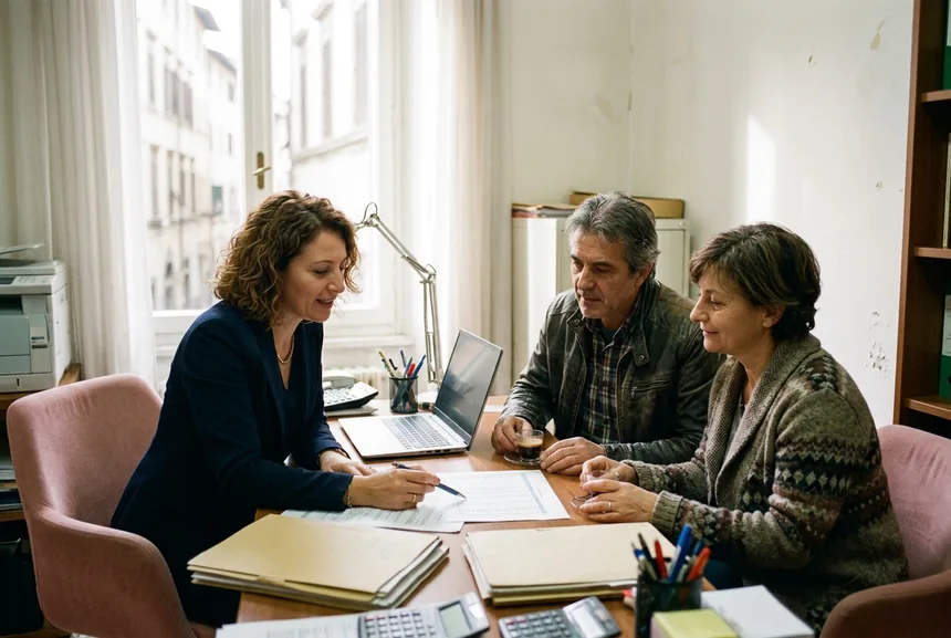 Un incontro di consulenza con gli imprenditori